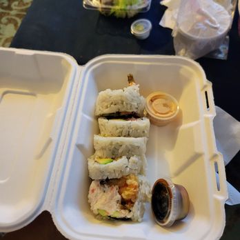 FUJIYA - Panorama salmon rolls, side salad & meso soup to-go - Japanese Near Me - Burbank, California FUJIYA - Panorama salmon rolls, side salad & meso soup to-go - Japanese Near Me - Burbank, California