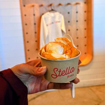 Stella Jean's Ice Cream - Mango Sticky Rice Single Scoop - Ice Cream & Frozen Yogurt Near Me - Costa Mesa, California Stella Jean's Ice Cream - Mango Sticky Rice Single Scoop - Ice Cream & Frozen Yogurt Near Me - Costa Mesa, California