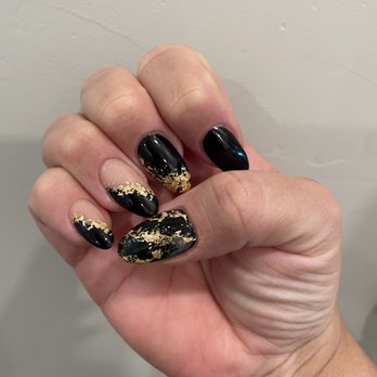 Kim AZ Nails & Spa - Black Geode Nails by Calvin - Waxing Near Me - Phoenix, Arizona
