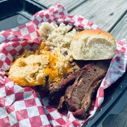 Fire & Feast Catering - Brisket dinner w/ mac & cheese and chicken bog