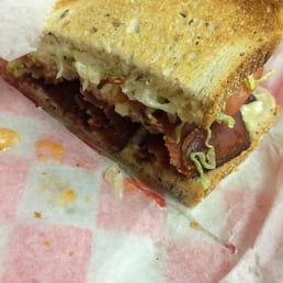 BLT on rye. Delicious. BLT on rye. Delicious.