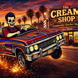 The Cream Shop - The Cream Shop Barber Shop newest cover represents the local culture and community of Boyle Heights/ East Los Angeles