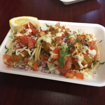 Stand Up Tacos - Fish taco Thursday's! Yum! Added some mild and spicy salsa on top. - Mexican Near Me - Chino, California Stand Up Tacos - Fish taco Thursday's! Yum! Added some mild and spicy salsa on top. - Mexican Near Me - Chino, California