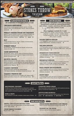 Menu photo 8 Stones Throw Tavern Charleston, SC Menu photo 8 Stones Throw Tavern Charleston, SC