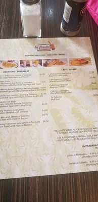 Menu photo 5 La Pradera San Juan, PR