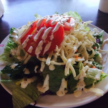 Gino's Pizza - This is the salad that comes with the lunch special. They give you an bottle of homemade ranch or Italian dressing to use. - Pizza Near Me - Pismo Beach, California Gino's Pizza - This is the salad that comes with the lunch special. They give you an bottle of homemade ranch or Italian dressing to use. - Pizza Near Me - Pismo Beach, California