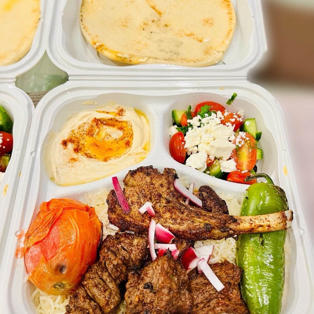 True Love Kitchen - Lamb Chop & Filet Mignon Combo Plate - Mediterranean Near Me - Rosemead, California True Love Kitchen - Lamb Chop & Filet Mignon Combo Plate - Mediterranean Near Me - Rosemead, California
