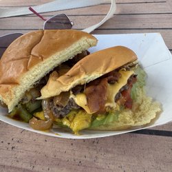 Single bacon cheeseburger