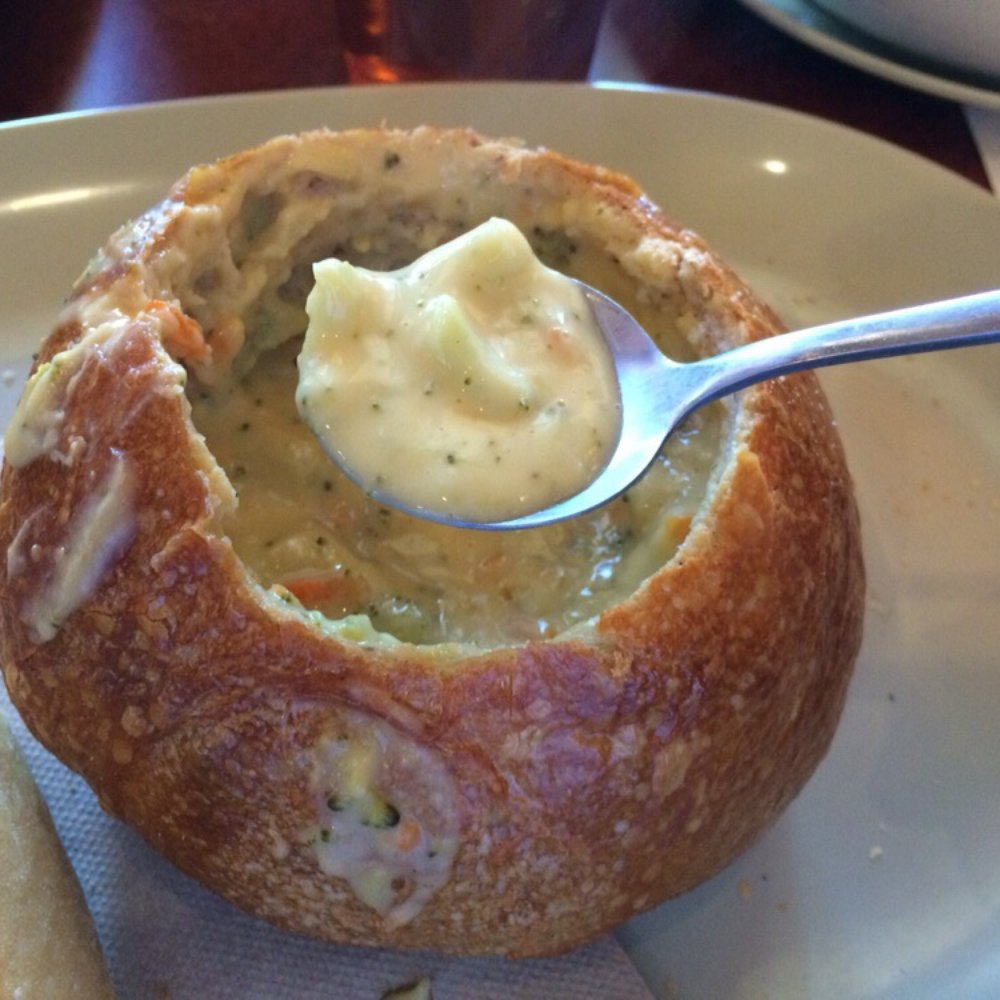 Panera Bread - Broccoli cheddar soup in bread bowl. - Sandwiches Near Me - Fairfax, Virginia