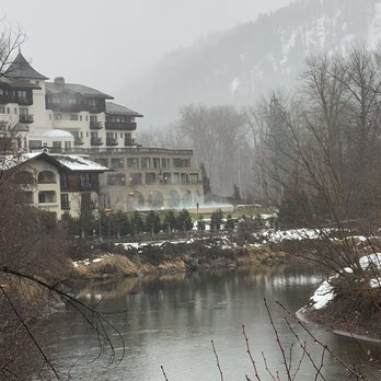 Posthotel Leavenworth - View from the river - Hotels Near Me - Leavenworth, Washington Posthotel Leavenworth - View from the river - Hotels Near Me - Leavenworth, Washington