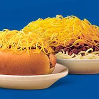 Skyline Chili - two hot dogs with shredded cheese on top - Fast Food Near Me - Fairborn, Ohio