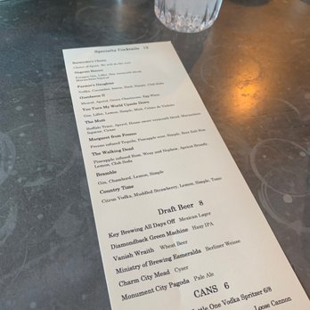 Bondhouse Kitchen - Drink menu - New American Near Me - Baltimore, Maryland