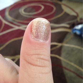 Nail Boutique - Shorter than I asked for and that awful, messy 'lip' around the cuticle. - Nail Salons Near Me - Henderson, Nevada
