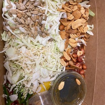 Aung Burma - Tea Leaf Salad - Before - Burmese Near Me - Concord, California