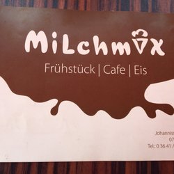 Milchmix - Speisekarte