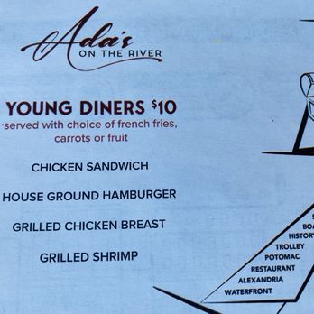 Ada's on the River - Kids Menu - Seafood Near Me - Alexandria, Virginia Ada's on the River - Kids Menu - Seafood Near Me - Alexandria, Virginia