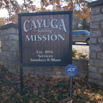 Cayuga Mission Church - Sign for mission church. - Churches Near Me - Grove, Oklahoma Cayuga Mission Church - Sign for mission church. - Churches Near Me - Grove, Oklahoma