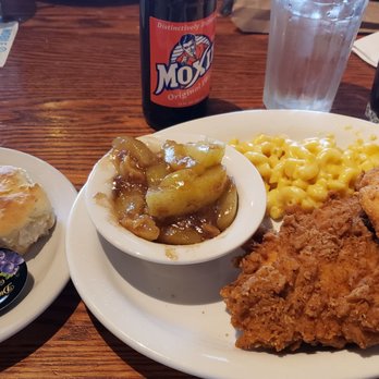 Cracker Barrel Old Country Store - Sunday Homestyle Chicken, with mac and cheese, and fried apples. - American Near Me - Holyoke, Massachusetts Cracker Barrel Old Country Store - Sunday Homestyle Chicken, with mac and cheese, and fried apples. - American Near Me - Holyoke, Massachusetts