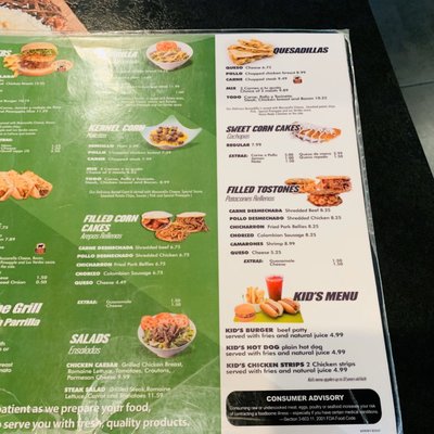 Menu photo 3 Los Verdes Weston, FL Menu photo 3 Los Verdes Weston, FL