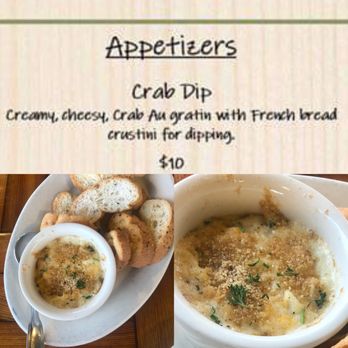 Segnette Landing - Crab dip with toasted sesame baguette rounds - Cajun/Creole Near Me - Westwego, Louisiana Segnette Landing - Crab dip with toasted sesame baguette rounds - Cajun/Creole Near Me - Westwego, Louisiana