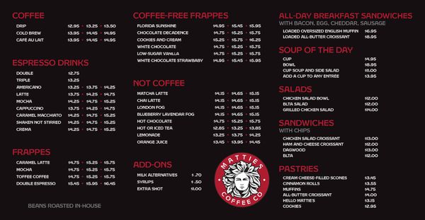 Menu photo 5 Mattie’s Coffee The Village, OK