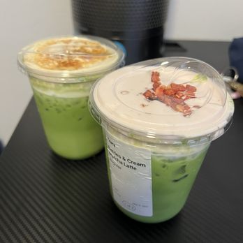 Coft - flan matcha latte berries and cream matcha latte - Coffee & Tea Near Me - Chino, California