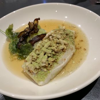Gunshow - Fish and mushroom tea - New American Near Me - Atlanta, Georgia