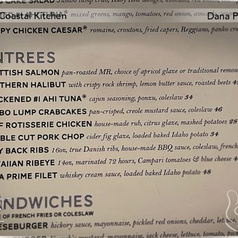 Coastal Kitchen - Menu - Entrees - New American Near Me - Dana Point, California Coastal Kitchen - Menu - Entrees - New American Near Me - Dana Point, California
