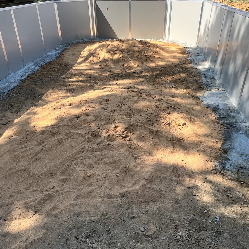 Backyard Leisure - My backyard. Waiting for installation to be completed. - Hot Tub & Pool Near Me - Raleigh, North Carolina