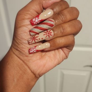 Royal Nails - My other Christmas set that I had the first 2 weeks of December - Nail Salons Near Me - North Las Vegas, Nevada Royal Nails - My other Christmas set that I had the first 2 weeks of December - Nail Salons Near Me - North Las Vegas, Nevada