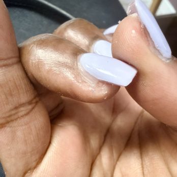 Top Nails - Big gap where no polish was applied. - Nail Salons Near Me - Pembroke Pines, Florida Top Nails - Big gap where no polish was applied. - Nail Salons Near Me - Pembroke Pines, Florida