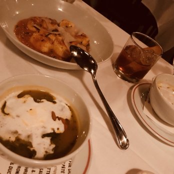FIG - Ricotta Gnocchi & Lamb Bolognese + Pumpkin Minestrone. Gnocchi was outstanding, best I've ever had (and I've had a lot in the past) - New American Near Me - Charleston, South Carolina