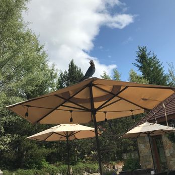 Fairmont Château Whistler Golf Course - Lunch patio with guest - Golf Near Me - Whistler, British Columbia