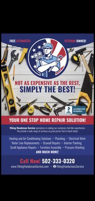 Viking Handyman Service Logo