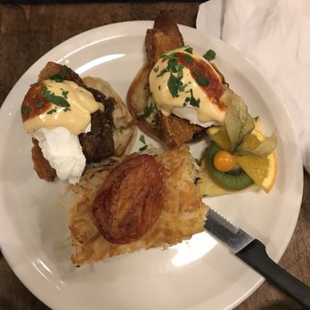 Jam Cafe on Beatty - Pork belly Benedict - Breakfast & Brunch Near Me - Vancouver, British Columbia