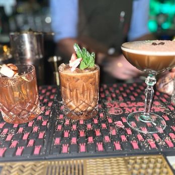 The Green Hat Speakeasy - My "Smoked Old Fashioned", "The Smuggler", & a "High Tide" - Speakeasies Near Me - Fort Lauderdale, Florida
