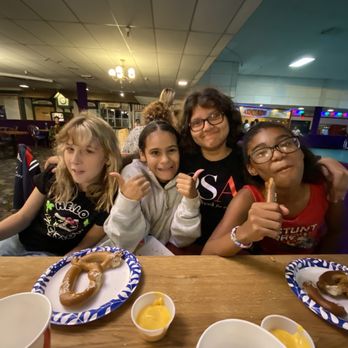 The Golden Skate - My kid and her friends. Eating pretzel with cheese. - Skating Rinks Near Me - San Ramon, California The Golden Skate - My kid and her friends. Eating pretzel with cheese. - Skating Rinks Near Me - San Ramon, California
