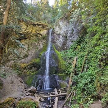 Marymere Falls - Marymere Falls from the first viewpoint - Hiking Near Me - Port Angeles, Washington Marymere Falls - Marymere Falls from the first viewpoint - Hiking Near Me - Port Angeles, Washington