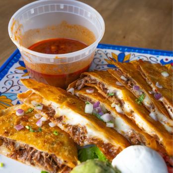 Baja Sharkeez - Cheesy Birria Quesadilla - Bars Near Me - Huntington Beach, California Baja Sharkeez - Cheesy Birria Quesadilla - Bars Near Me - Huntington Beach, California
