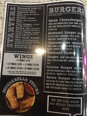Menu photo 5 Backyard Bar And Grill Smiths Station, AL