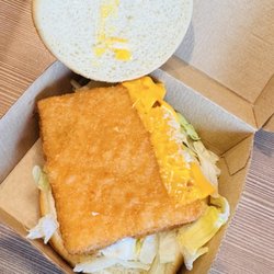 McDonald's - Tiny cheese and not even in the middle. really pissed me off