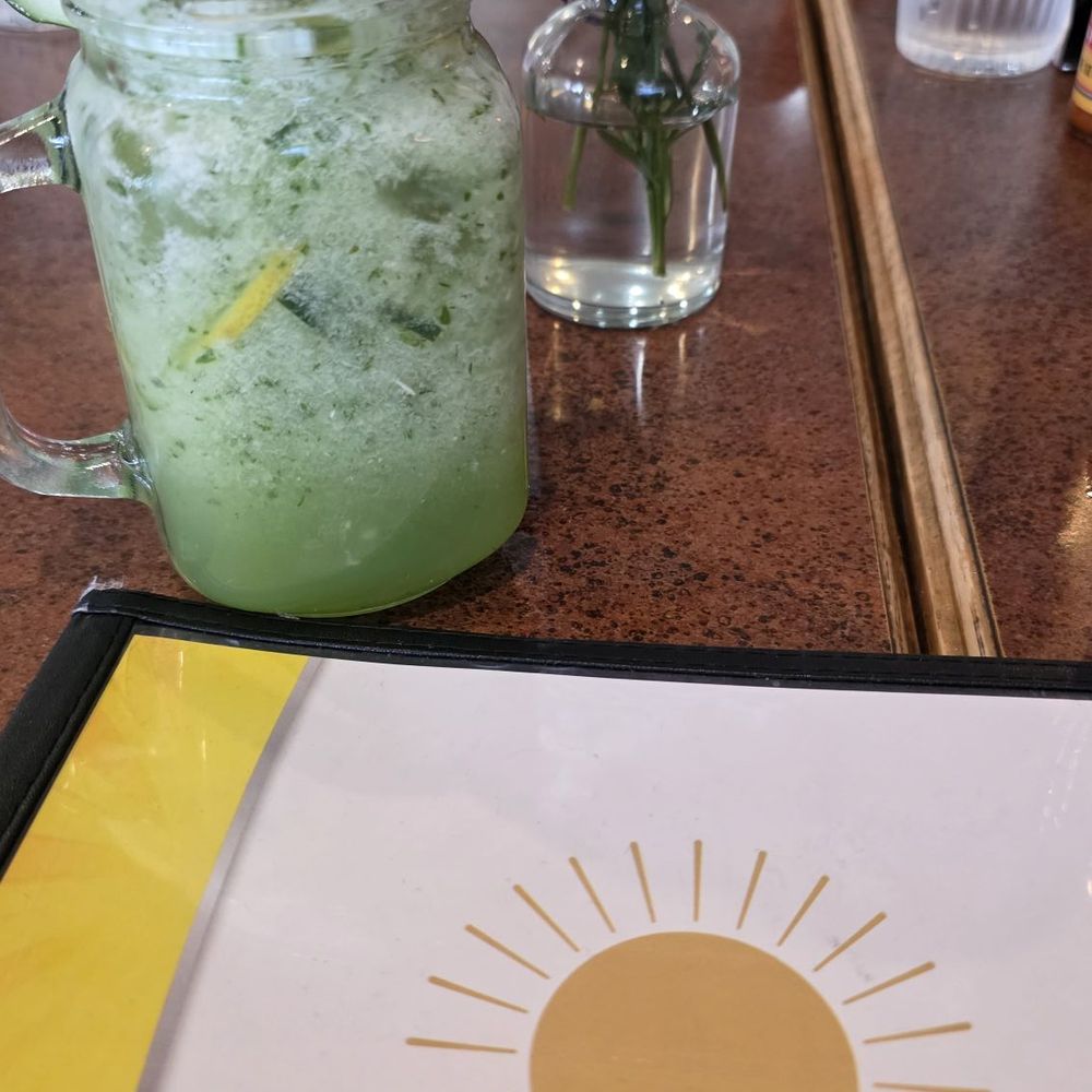 Sunrise Grill - Mint cucumber lemonade - American Near Me - Des Plaines, Illinois Sunrise Grill - Mint cucumber lemonade - American Near Me - Des Plaines, Illinois