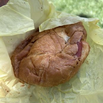 Dank Donuts - Ham, Egg, Cheese, and Jalapeño Croissant Sandwich - Coffee & Tea Near Me - Big Bear Lake, California