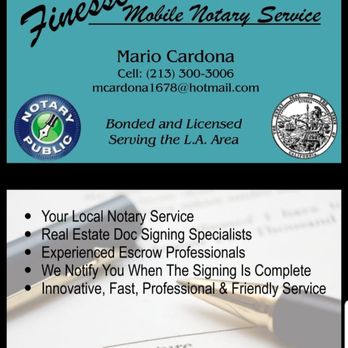 Finesse Mobile Notary Services - Notaries Near Me Finesse Mobile Notary Services - Notaries Near Me