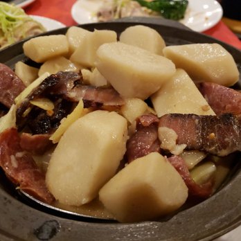 Great Wall Cuisine - Taro, sausage and chinese bacon hot pot - Dim Sum Near Me - Phoenix, Arizona