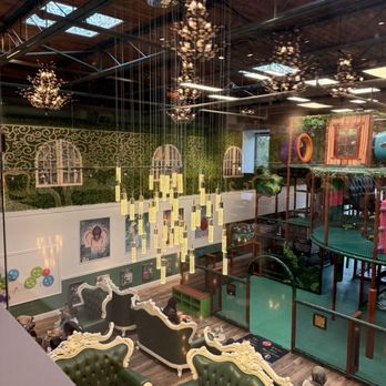 Kidcadia Play Café - Downstairs sitting area and some of the playground!! - Cafes Near Me - Dearborn, Michigan