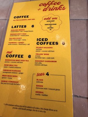 Menu photo 2 Yellow Washington, DC, DC Menu photo 2 Yellow Washington, DC, DC