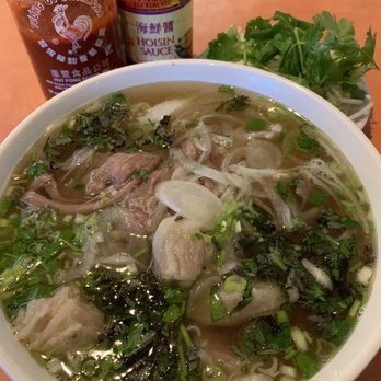 Pho Saigon - Blackened minced basil, slimy at the edges :/ would have been better without it. - Vietnamese Near Me - Redding, California