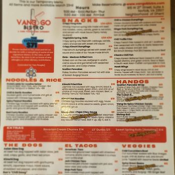 Vang Go Bistro - Menu - Comfort Food Near Me - Norfolk, Virginia