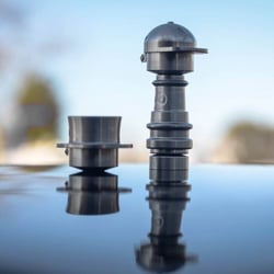 Irie Coast - Highly Educated Domeless nail with a Hitman hinge cap.